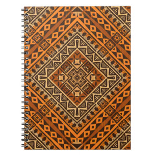 Carnet Tribal ethnique textile motif style africain