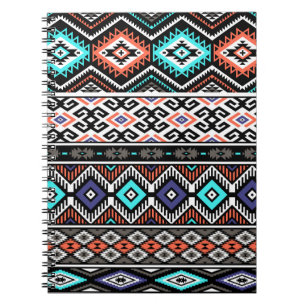 Carnet Tribal Navajo rétro : Géométrique Sans Seamless.