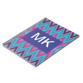 Carnet Tribal pourpre et Aqua (Côté gauche)