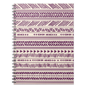 Carnet Tribale ethnique : motif géométrique transparent.