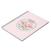 Carnet Tribu de la mariée fleurs personnalisées (Côté gauche)