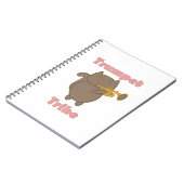 Carnet Tribu de Trompette Chat Mignon Rose (Côté gauche)