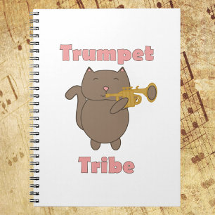 Carnet Tribu de Trompette Chat Mignon Rose