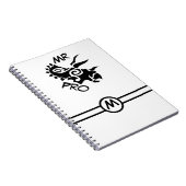 Carnet Tricératops Black Mister Pro (Côté Droit)