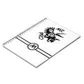 Carnet Tricératops Black Mister Pro (Côté gauche)