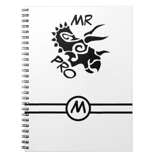 Carnet Tricératops Black Mister Pro (Devant)