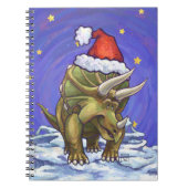 Carnet Tricératops Noël (Devant)