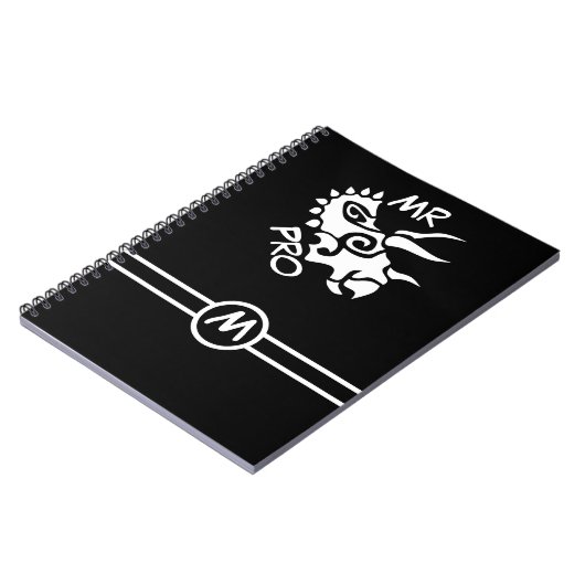 Carnet Tricératops White Mister Pro (Côté gauche)