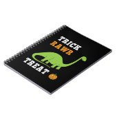 Carnet Trick Rawr Treat Cute Halloween Brontosaurus Dino (Côté gauche)