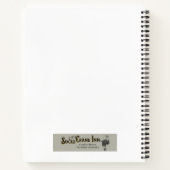 Carnet Tricot de bloc circulaire dessin de ligne de machi (Dos)