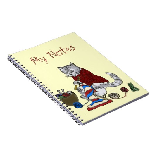 Carnet Tricot Kitten - Notes (Côté Droit)