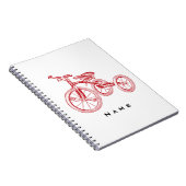Carnet Tricycle rouge vintage (Côté Droit)