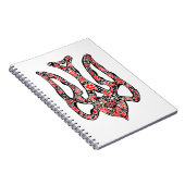 Carnet Trident de l'emblème national ukrainien tryzub sty (Côté Droit)