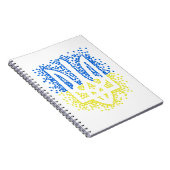 Carnet Trident de l'emblème ukrainien tryzub dispersant l (Côté Droit)