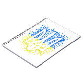 Carnet Trident de l'emblème ukrainien tryzub dispersant l (Côté gauche)