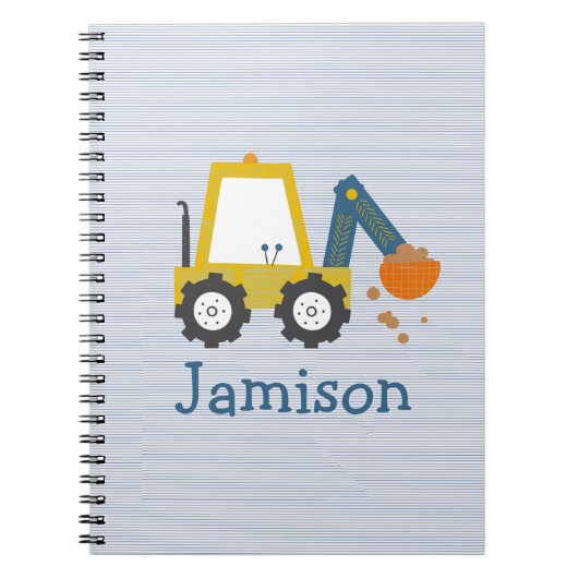 Carnet trié de camion de construction d'excavatric (Devant)