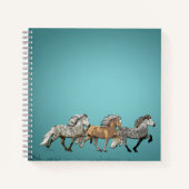 Carnet Trio à Tolt - chevaux islandais (Devant)