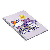 Carnet Trio adorable - Trois chats mignons (Côté Droit)