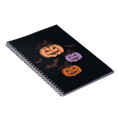 Carnet Trio Citrouille éffrayant Halloween Jack-o’Lantern (Côté Droit)