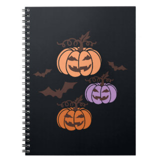 Carnet Trio Citrouille éffrayant Halloween Jack-o’Lantern