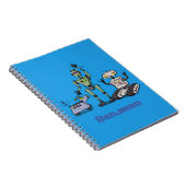 Carnet Trio de robots mignons et heureux dessin animé (Côté Droit)