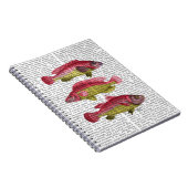 Carnet Trio poisson Imaginaire rouge et jaune (Côté Droit)