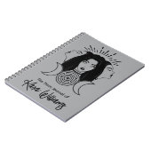 Carnet Triple déesse Hecate Noir et gris Wicca Tarot (Côté gauche)