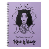 Carnet Triple déesse Hécate Noir & Violet Wicca Tarot (Devant)