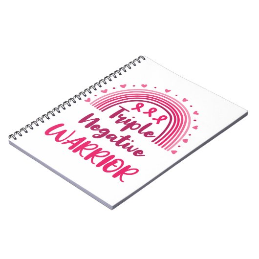 Carnet Triple guerrier négatif cancer du sein Arc-en-ciel (Côté gauche)