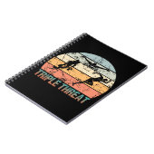 Carnet Triple Menace - Athlète de triathlon (Côté gauche)
