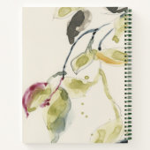 Carnet Triptyque de branche feuille aquarelle (Dos)