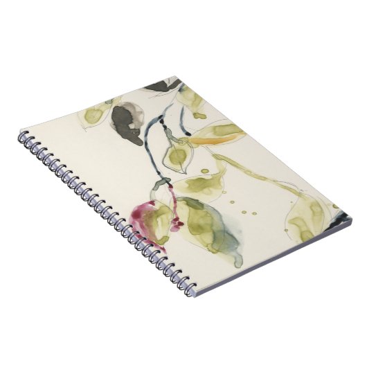 Carnet Triptyque de branche feuille aquarelle (Côté Droit)