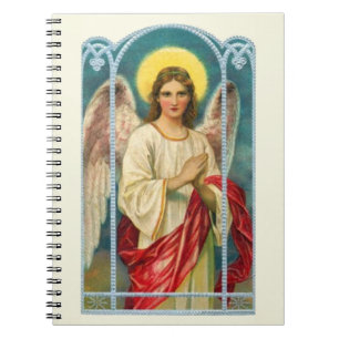 Carnet Triptyque de l'ange au ruban rose
