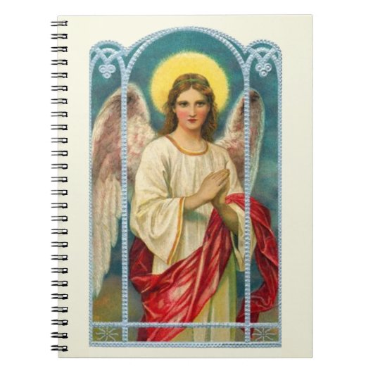 Carnet Triptyque de l'ange au ruban rose (Devant)