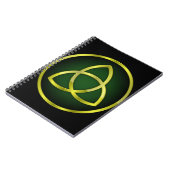 Carnet triquetra or et vert (Côté gauche)