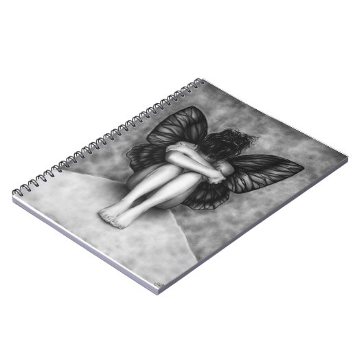 Carnet triste de fille de papillon (Côté gauche)