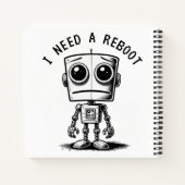 Carnet Triste Robot - J'Ai Besoin D'Un Redémarrage (Dos)