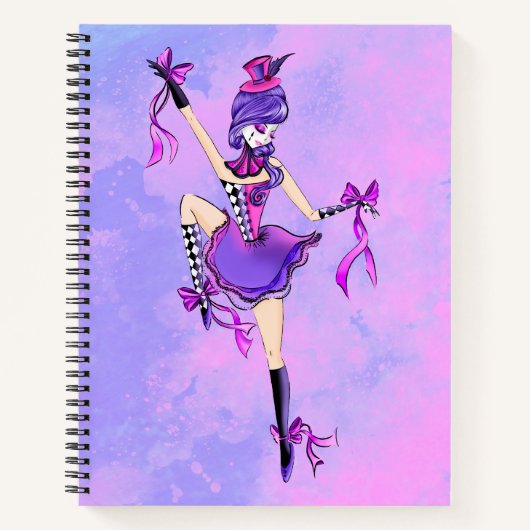 Carnet Trixie Cute Ballerina Dream Clouds (Devant)