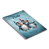 Carnet Trois adorables pingouins (Côté Droit)