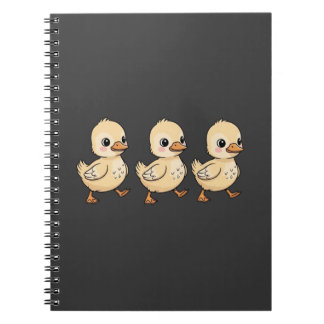 Carnet Trois Canetons Marchant en Rang – Mignon