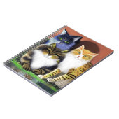 Carnet Trois chats avec une attitude (Côté gauche)