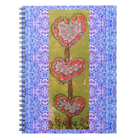 Carnet Trois Cœurs (Devant)