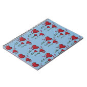 Carnet Trois Coeurs mignons (Côté gauche)