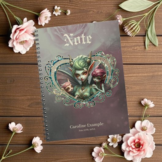 Carnet Trois fées les compagnons du coeur magique