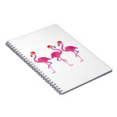 Carnet Trois Flamants roses de Noël (Côté Droit)