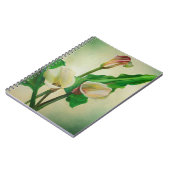 Carnet Trois Lys Calla Étonnant Botanique Acrylique (Côté gauche)