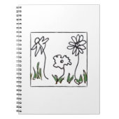 Carnet Trois petites fleurs (Devant)