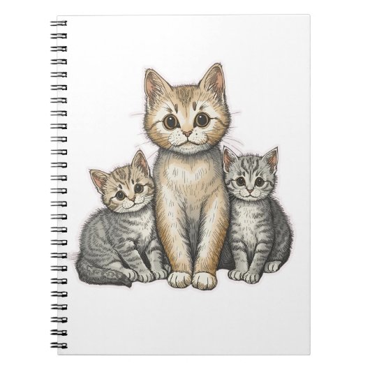 Carnet Trois Petits Chatons (Devant)