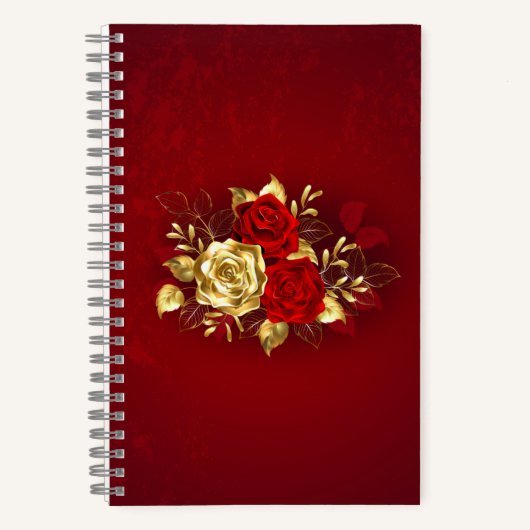 Carnet Trois Roses de bijoux (Recto)