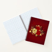 Carnet Trois Roses de bijoux (Intérieur)
